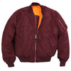 Alpha Industries Men's Maroon MA-1 Flight Jacket