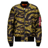 Alpha Industries Men's Tiger Camo MA-1 Slim Flight Jacket