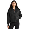 Mercer+Mettle Women's Deep Black Boxy Quilted Jacket