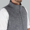 48-Hour Zusa Men's Light Grey Heather Midtown Fleece Vest