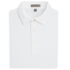 Peter Millar Men's White Solid Stretch Mesh Polo