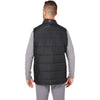 Nautica Men's Black/Black Heather Harbor Puffer Vest