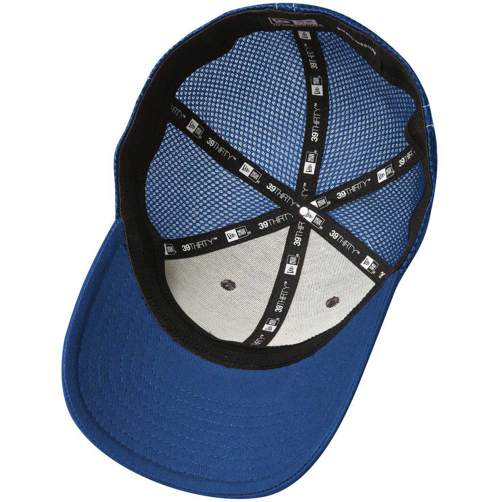 New Era 39THIRTY Royal/White Stretch Mesh Contrast Stitch Cap