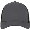 New Era Graphite/Black Snapback Mesh Back Trucker Cap