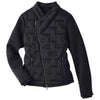 North End Women's Black/Black/Carbon Pioneer Hybrid Bomber Jacket