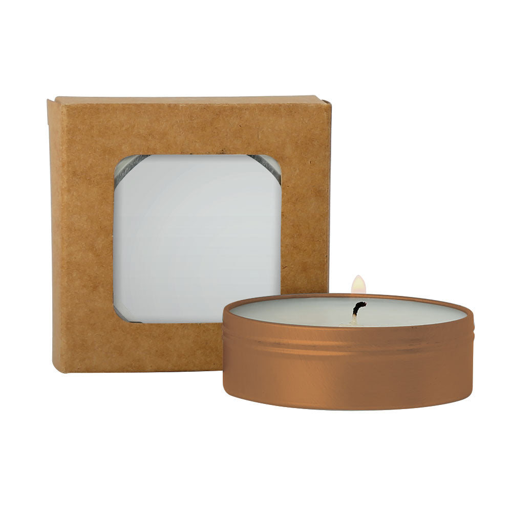 SnugZ Sugar Cookie/Gold Scented Candle in Kraft Window Box 2 oz.