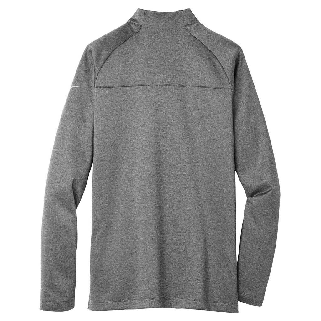 Nike Men's Dark Grey Heather/Dark Grey Heather Therma-FIT 1/2-Zip Fleece