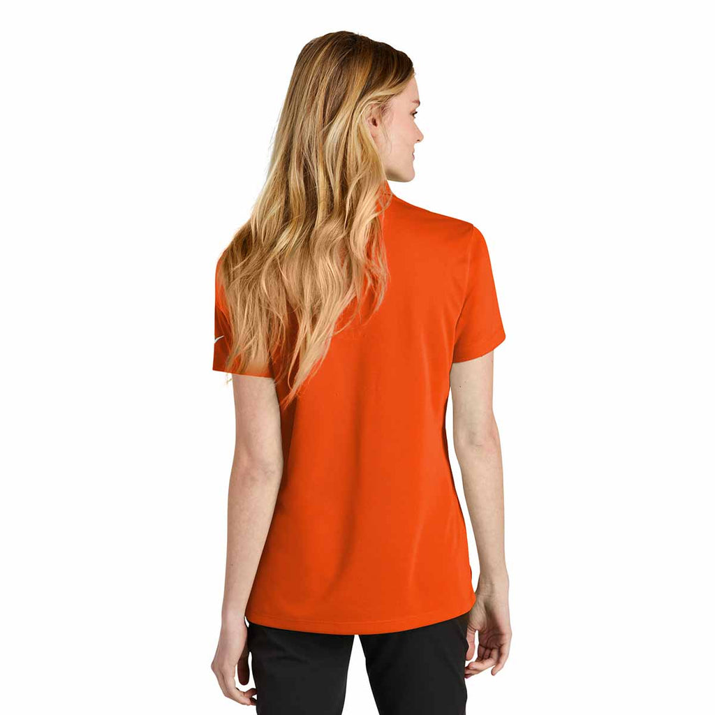 Nike Women's Brilliant Orange Dri-FIT Micro Pique 2.0 Polo