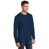 Next Level Men's Cool Blue Cotton Long Sleeve Tee