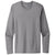 Next Level Men's Heather Grey Cotton Long Sleeve Tee