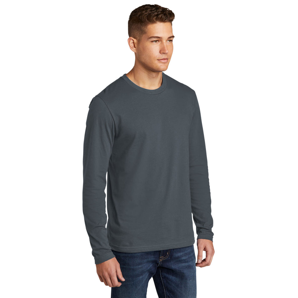 Next Level Men's Indigo Cotton Long Sleeve Tee