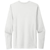 Next Level Men's White Cotton Long Sleeve Tee