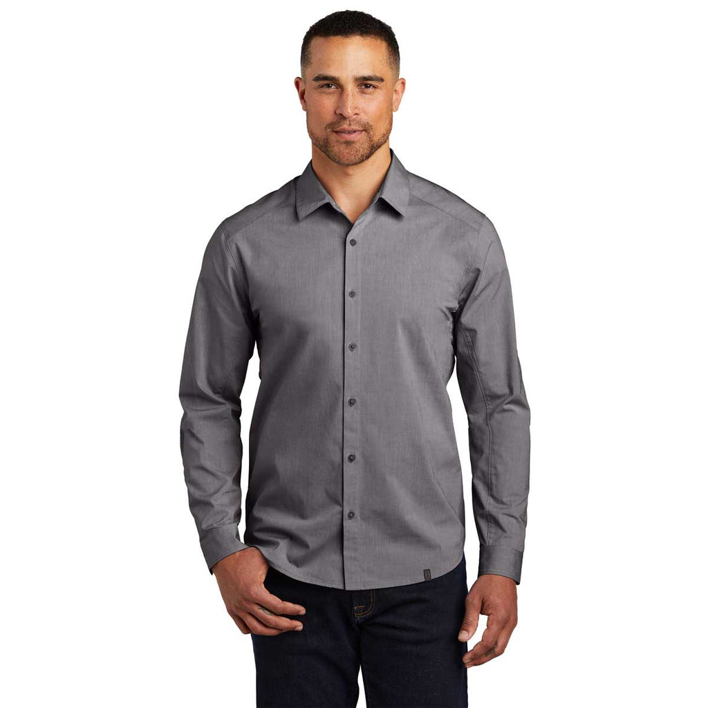 OGIO Men's Gear Grey Heather Commuter Woven Shirt