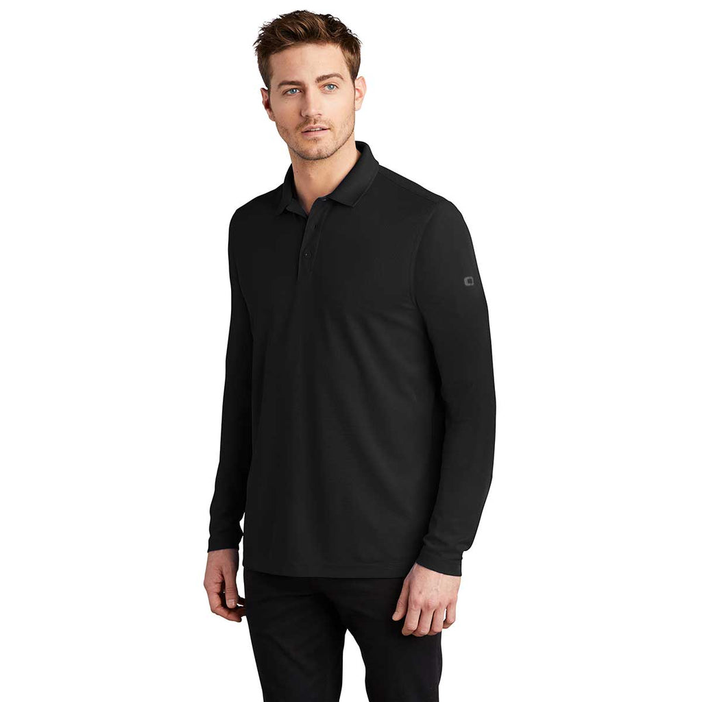 OGIO Men's Blacktop Caliber 2.0 Long Sleeve Polo