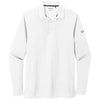 OGIO Men's Bright White Caliber 2.0 Long Sleeve Polo