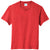 Port & Company Youth Bright Red Heather Fan Favorite Blend Tee