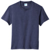 Port & Company Youth Team Navy Heather Fan Favorite Blend Tee