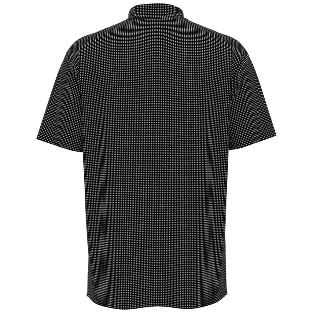 Perry Ellis Men's Caviar Black Short Sleeve Printed Polo