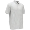 Perry Ellis Men's Bright White Short Sleeve Printed Polo