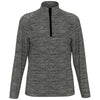 Perry Ellis Women's Grey Heather 1/4 Zip Pullover