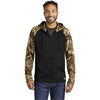 Russell Outdoors Men's Black/ Realtree Edge Realtree Performance Colorblock Full Zip Hoodie