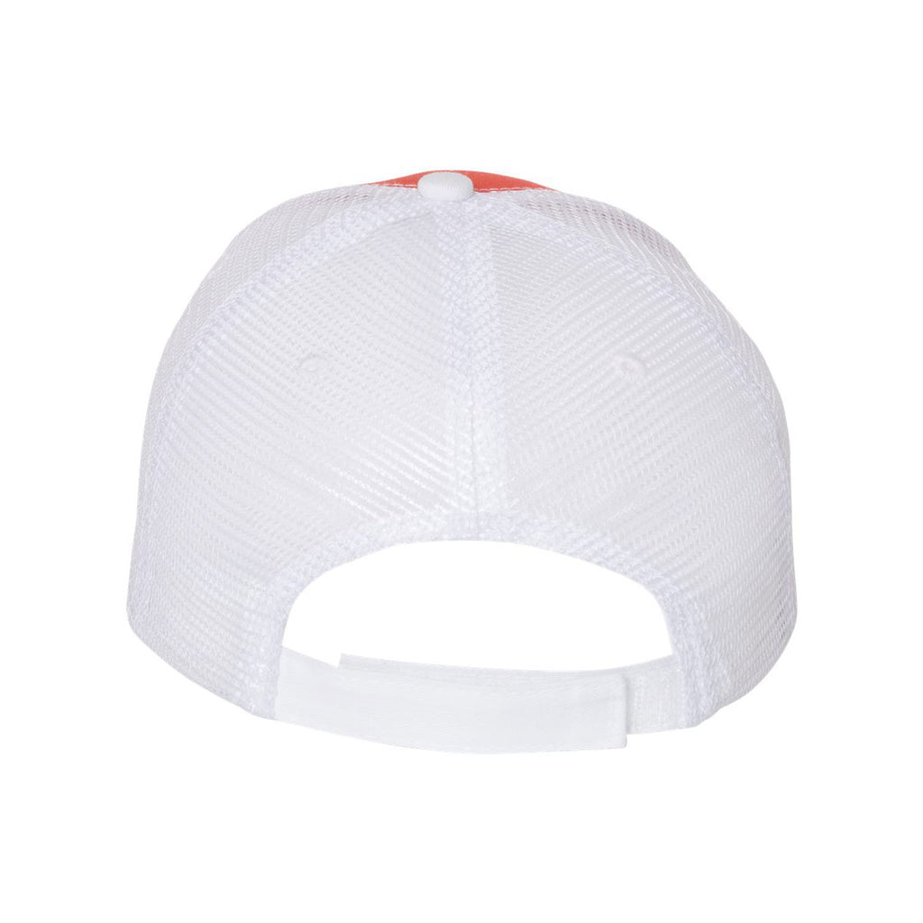 Valucap Orange/White Sandwich Trucker Cap