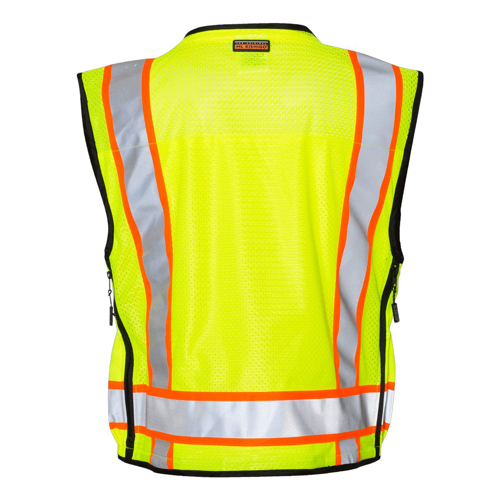 ML Kishigo Men's Lime Professional Surveyors Vest