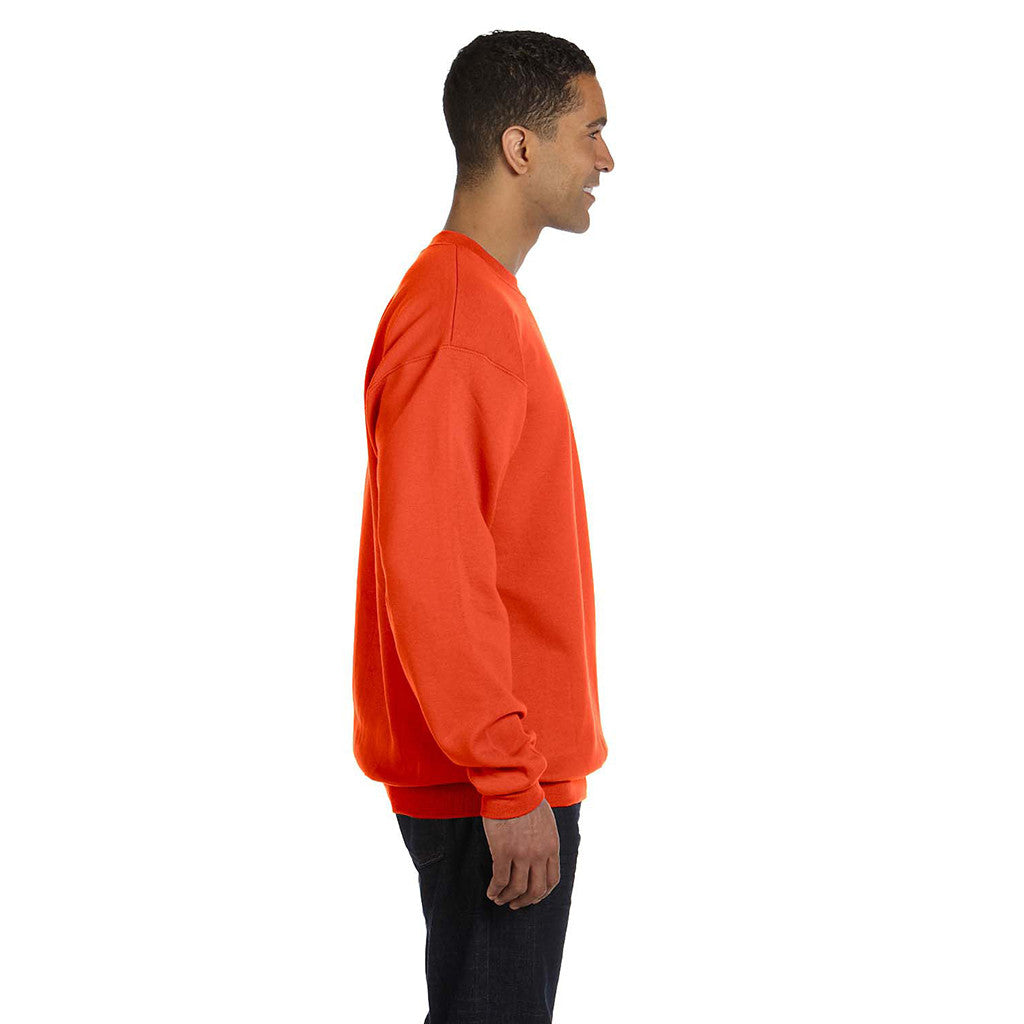 Champion Men's Orange Crewneck Sweatshirt