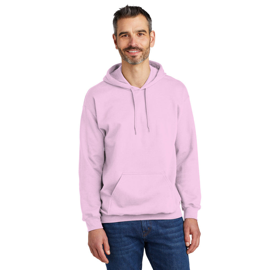 Gildan Men's Light Pink Softstyle Pullover Hooded Sweatshirt