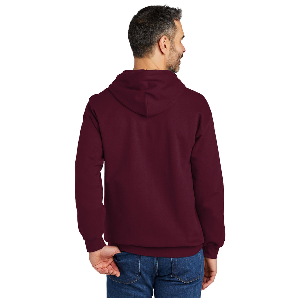 Gildan Men's Maroon Softstyle Pullover Hooded Sweatshirt