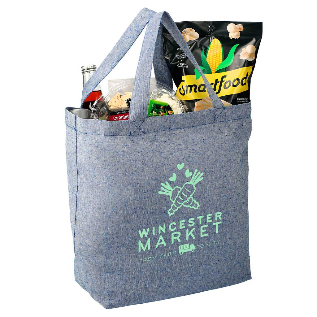 Bullet Blue Recycled 5oz Cotton Twill Grocery Tote