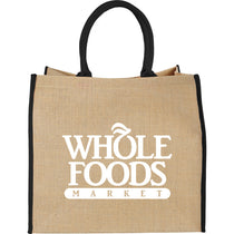 Bullet Black Large Jute Tote