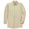 Red Kap Men's Tall Light Tan Long Sleeve Industrial Work Shirt