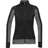 Stormtech Women's Black/Carbon Heather Lotus Full Zip Shell