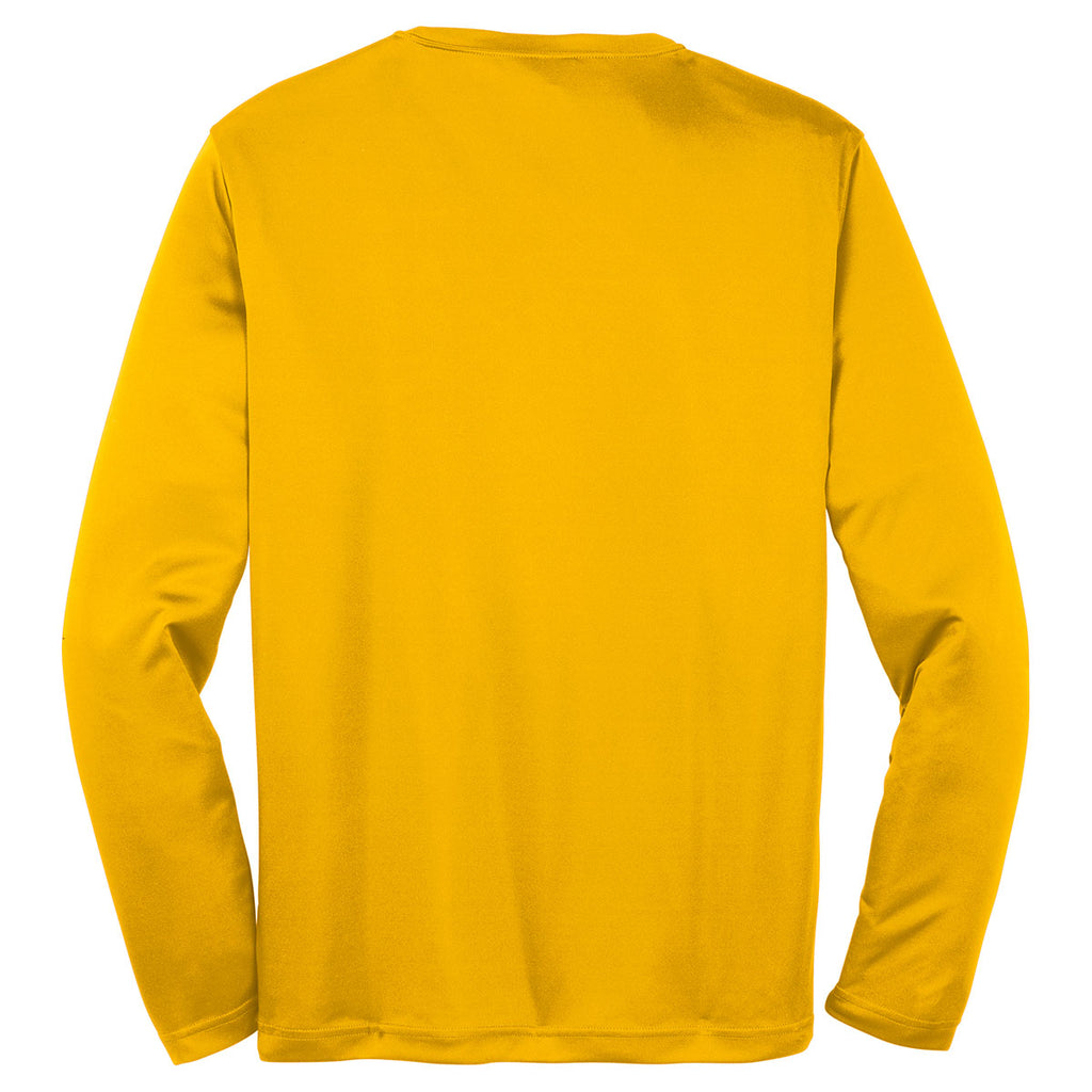 Sport-Tek Men's Gold Long Sleeve PosiCharge Competitor Tee