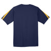 Sport-Tek Men's True Navy/Gold Colorblock PosiCharge Competitor Tee