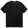 Sport-Tek Men's Black/Black Triad Solid PosiCharge Tri-Blend Wicking Draft Tee