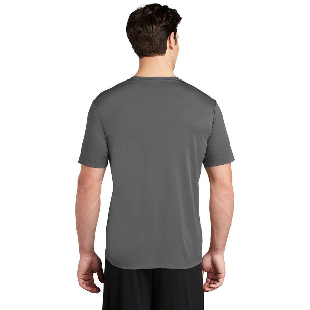 Sport-Tek Men's Dark Smoke Grey Posi-UV Pro Tee