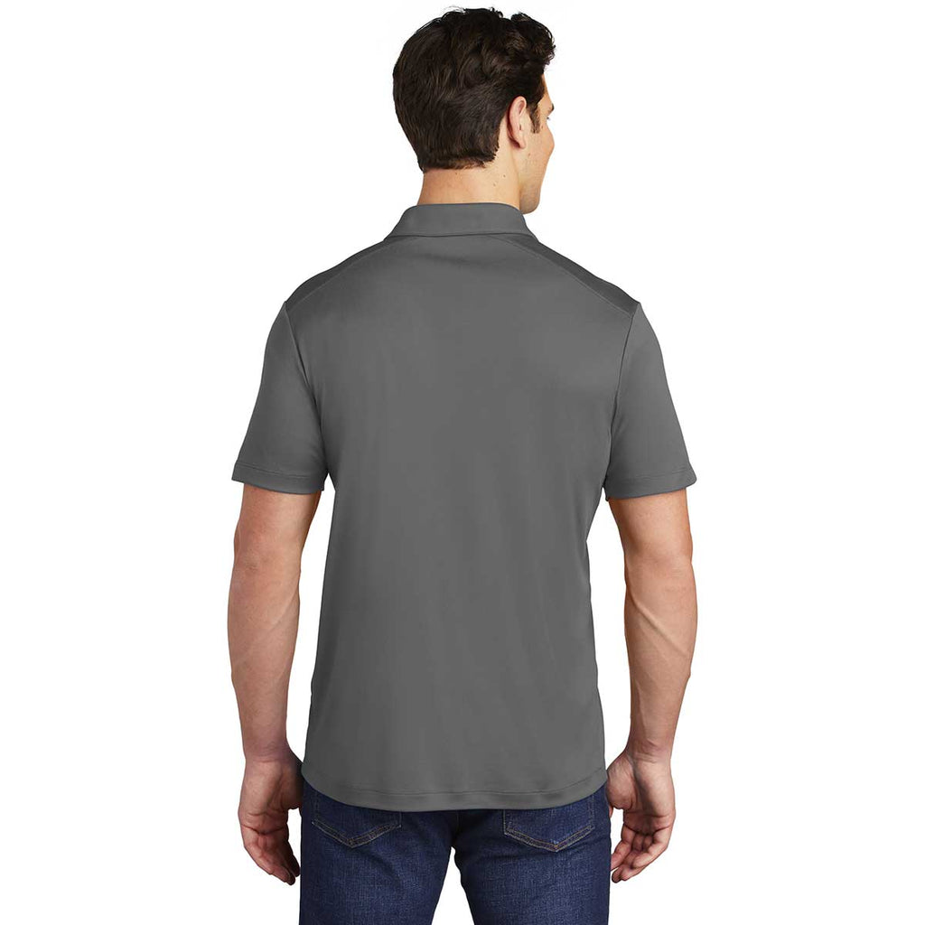 Sport-Tek Men's Dark Smoke Grey Posi-UV Pro Polo