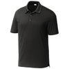 Sport-Tek Men's Black PosiCharge Strive Polo