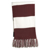 Sport-Tek Spectator Maroon/White Scarf