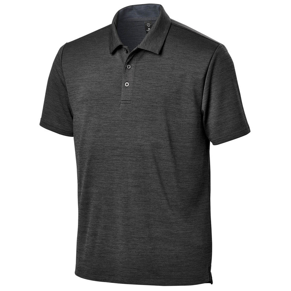 Stormtech Men's Charcoal Mix Torrente Short Sleeve Polo