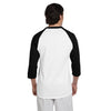 Champion Men's White/Black Baseball T-Shirt