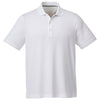 Elevate Men's White Otis Short Sleeve Polo