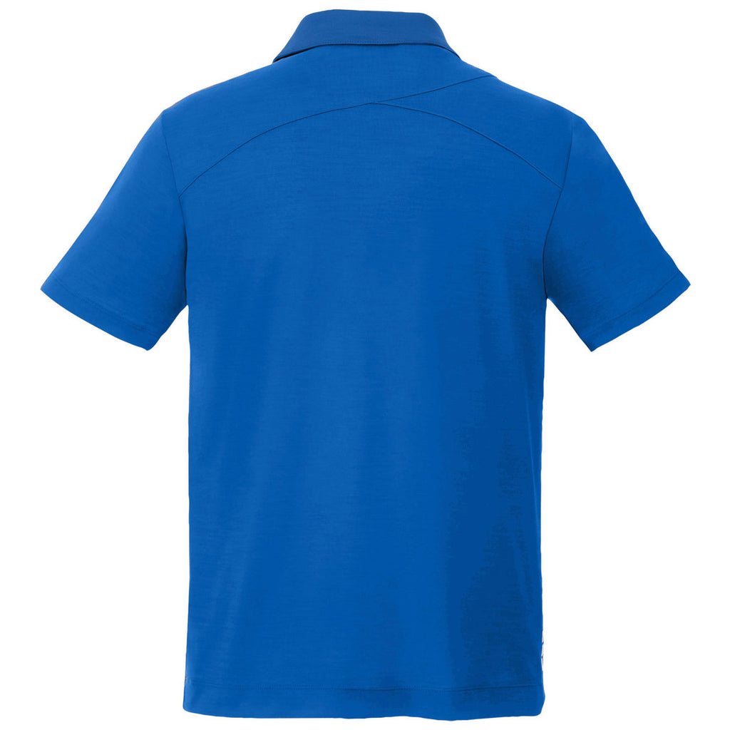 Elevate Men's Metro Blue Amos Eco Short Sleeve Polo