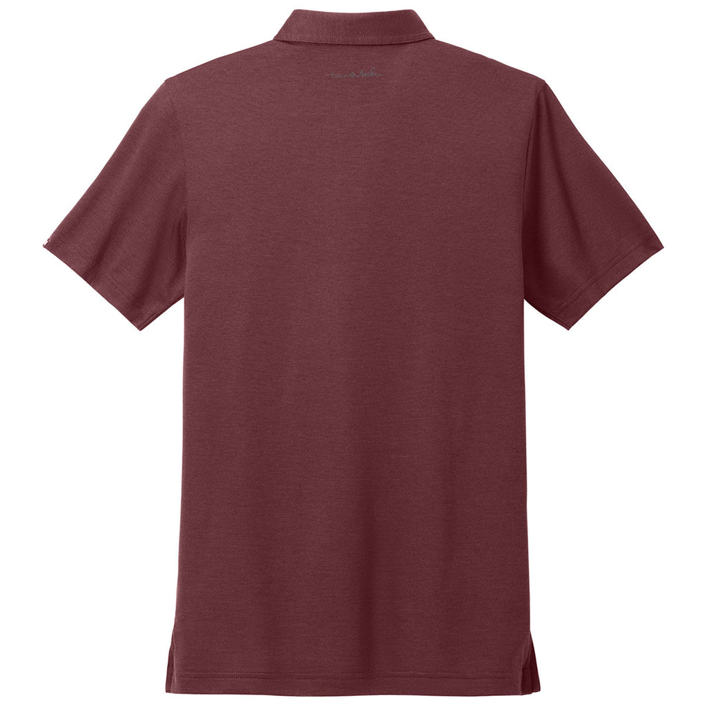 TravisMathew Men's Oxblood Heather Sunnyvale Polo