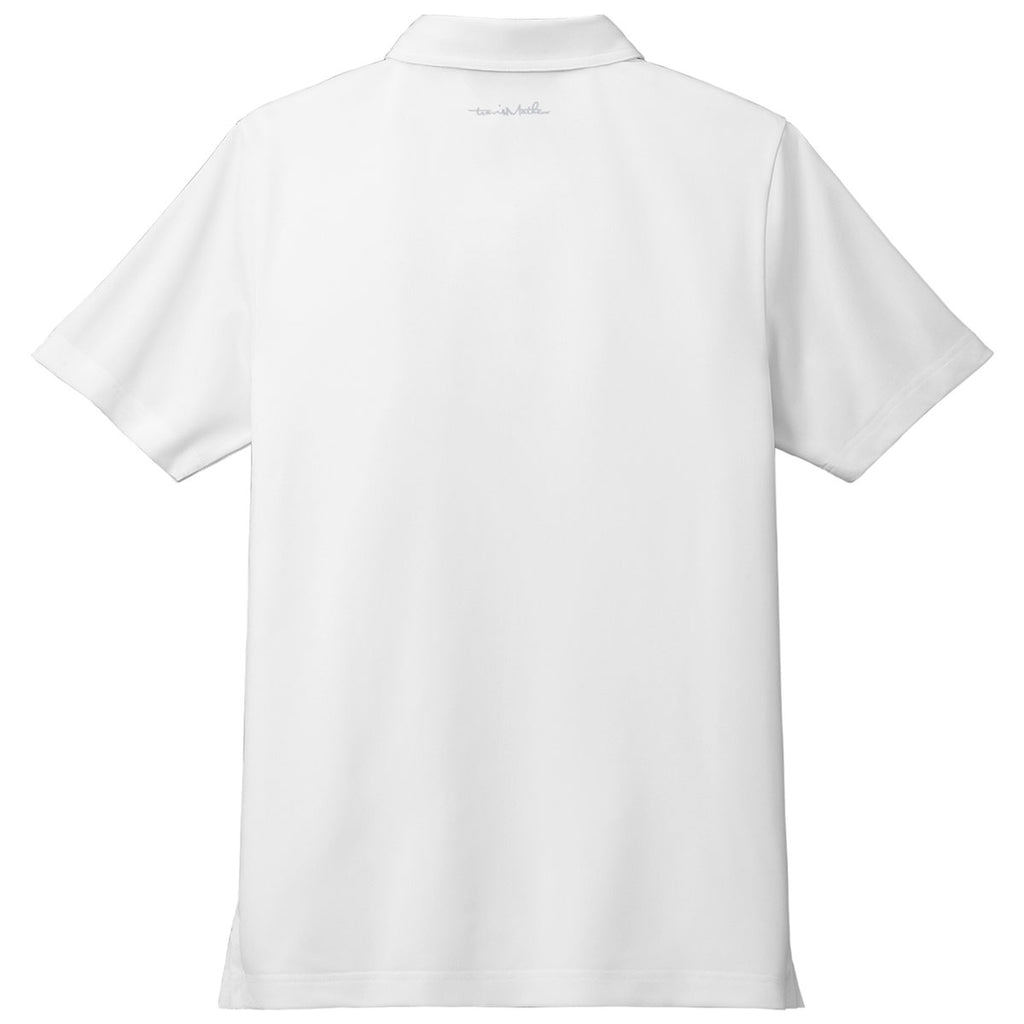 TravisMathew Men's White Cabana Solid Polo