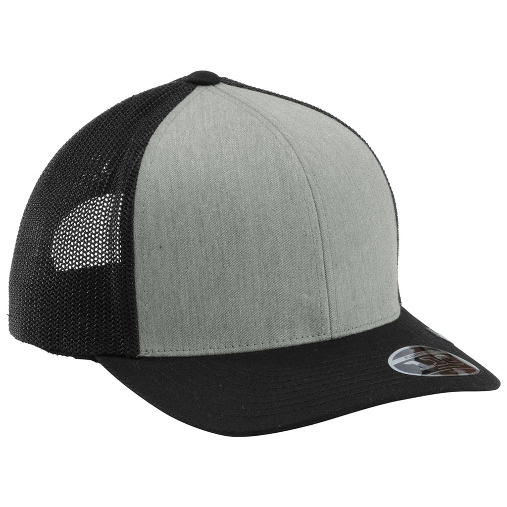 TravisMathew Heather Grey/Black Cruz Colorblock Trucker Cap