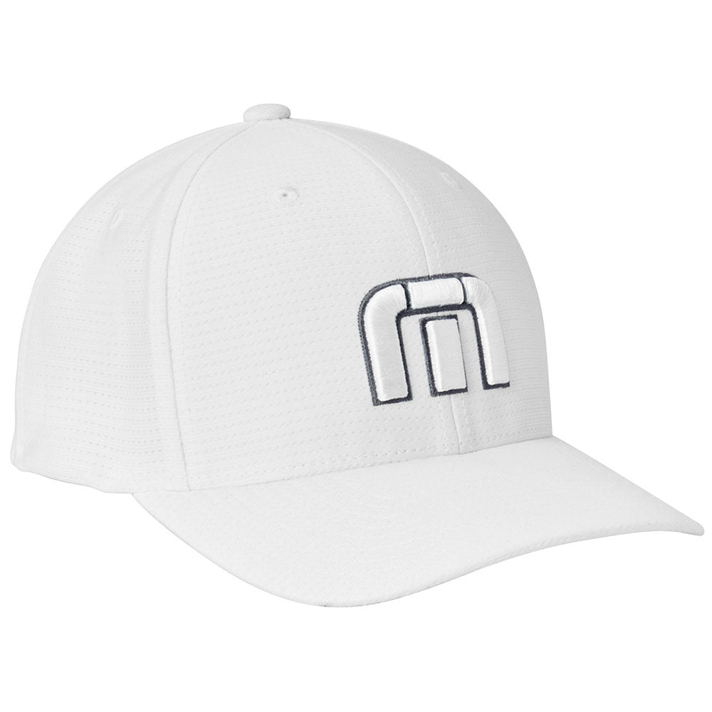 TravisMathew White Front Icon Cap