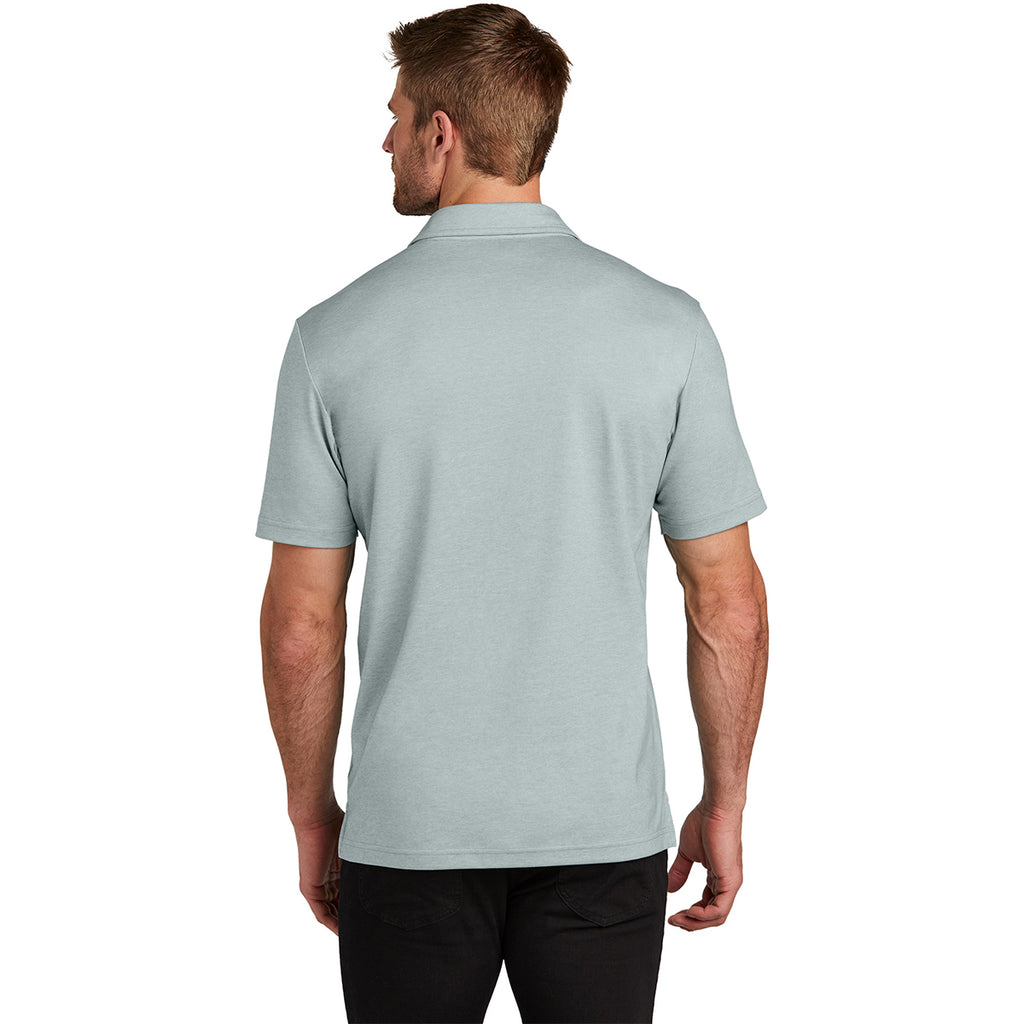 TravisMathew Men's Balsam Green Heather Sunsetters Pocket Polo